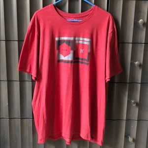 Hurley red tee, men’s XXL